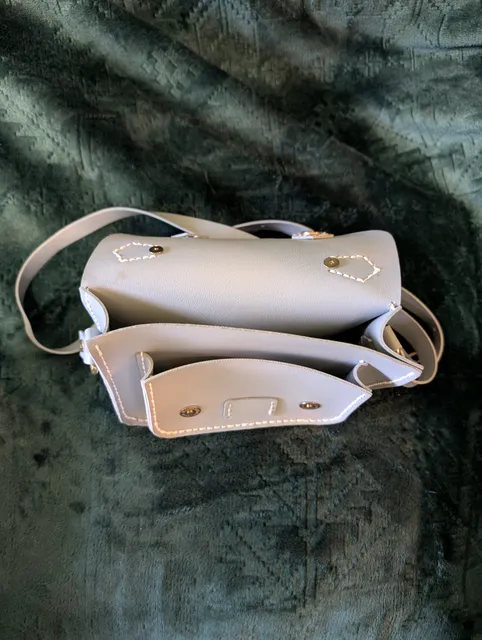 Pale blue handbag